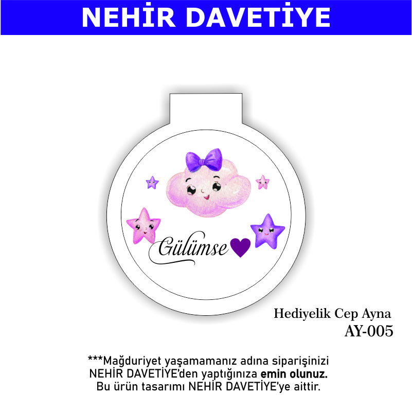 YENİ DOĞAN - HEDİYELİK CEP AYNA - AY-005