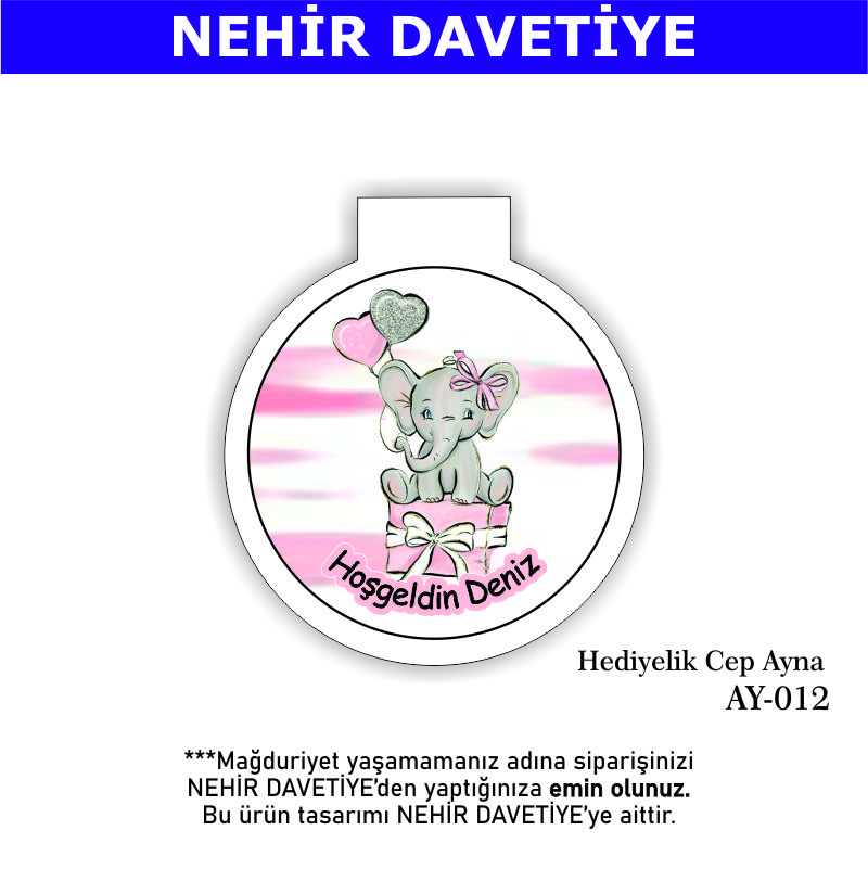 YENİ DOĞAN - HEDİYELİK CEP AYNA - AY-012