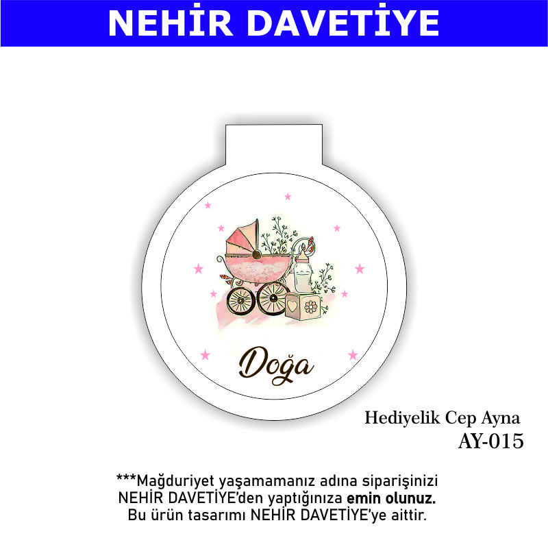 YENİ DOĞAN - HEDİYELİK CEP AYNA - AY-015