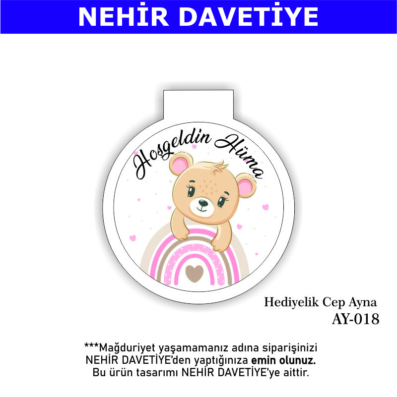 YENİ DOĞAN - HEDİYELİK CEP AYNA - AY-018