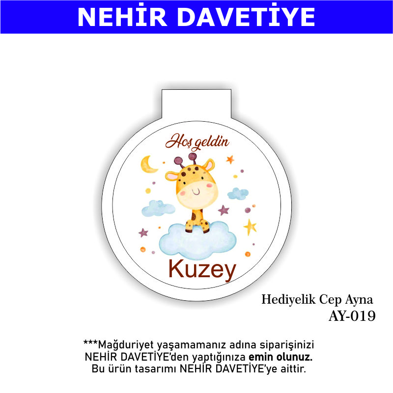 YENİ DOĞAN - HEDİYELİK CEP AYNA - AY-019