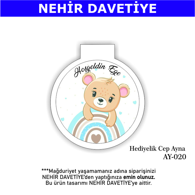 YENİ DOĞAN - HEDİYELİK CEP AYNA - AY-020