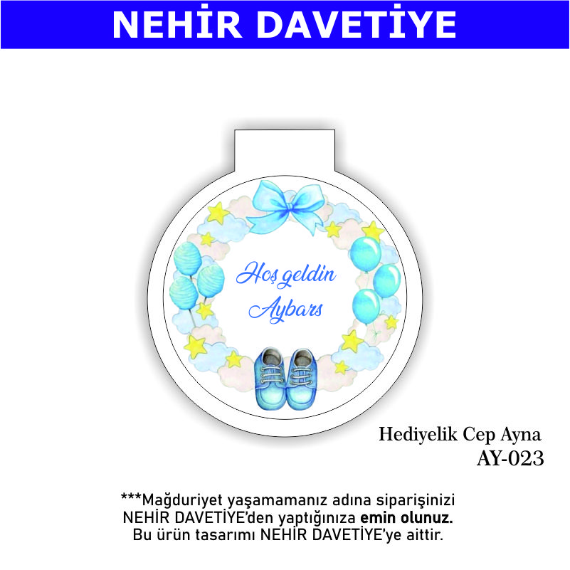 YENİ DOĞAN - HEDİYELİK CEP AYNA - AY-023