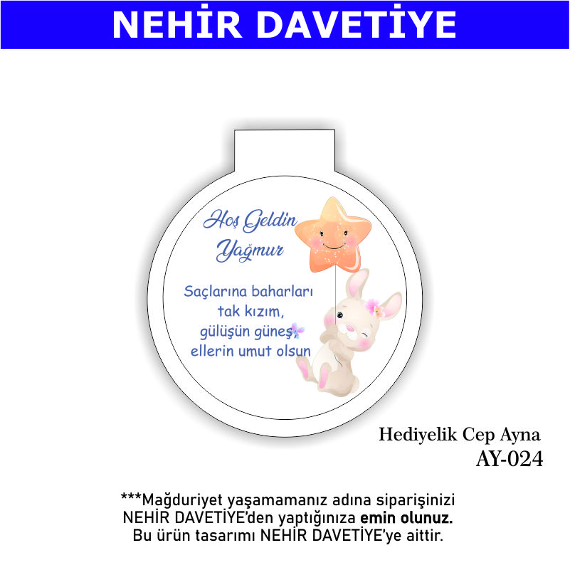 YENİ DOĞAN - HEDİYELİK CEP AYNA - AY-024