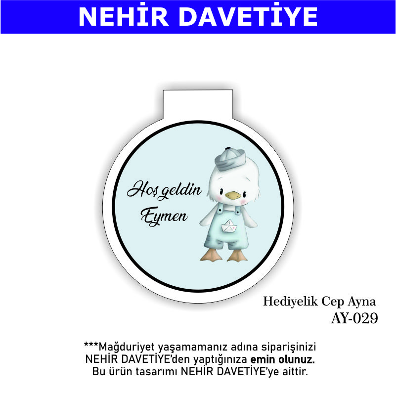 YENİ DOĞAN - HEDİYELİK CEP AYNA - AY-029