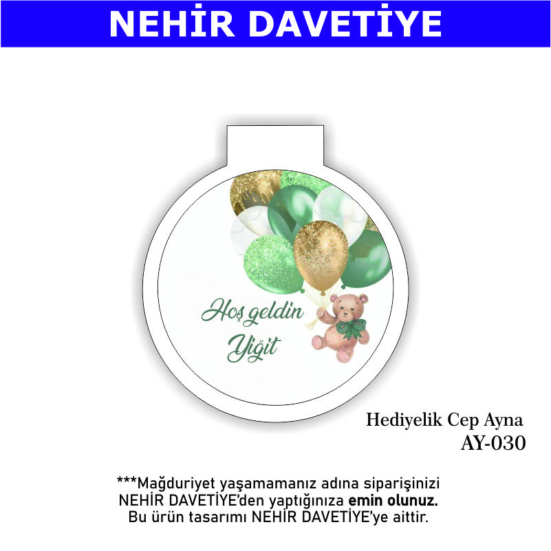 YENİ DOĞAN - HEDİYELİK CEP AYNA - AY-030