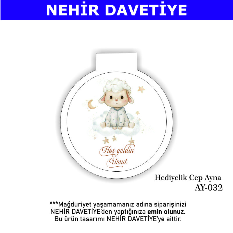 YENİ DOĞAN - HEDİYELİK CEP AYNA - AY-032