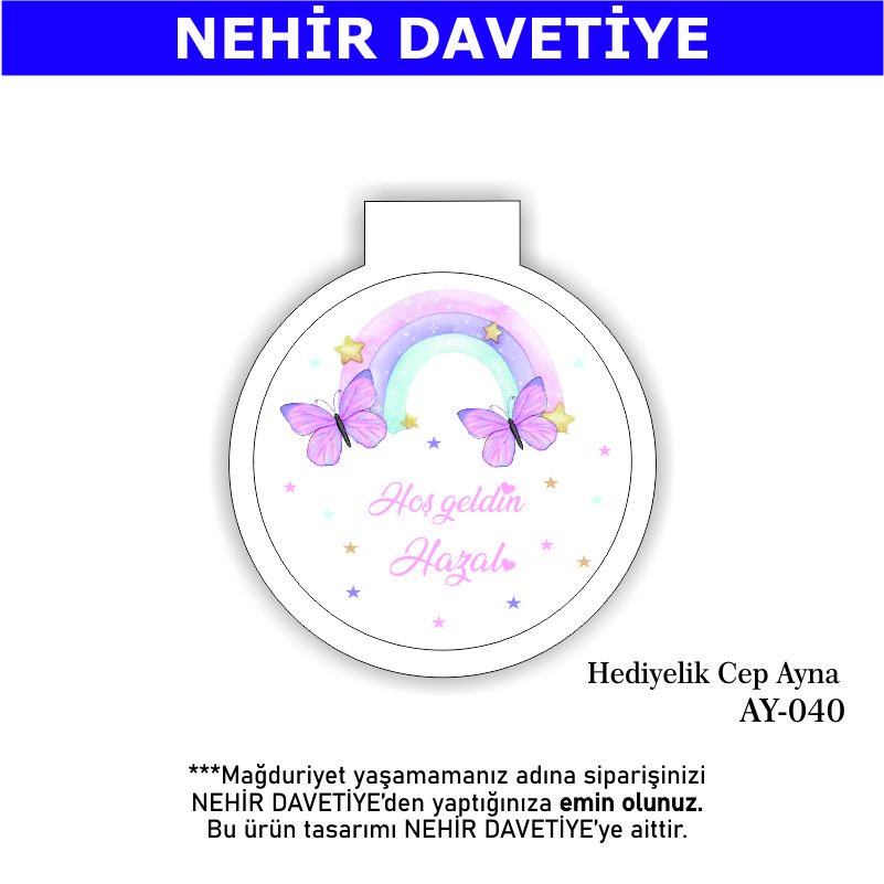 YENİ DOĞAN - HEDİYELİK CEP AYNA - AY-040