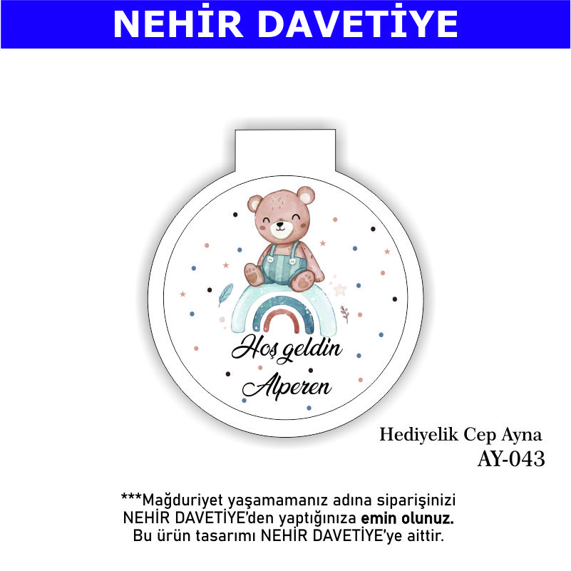 YENİ DOĞAN - HEDİYELİK CEP AYNA - AY-043