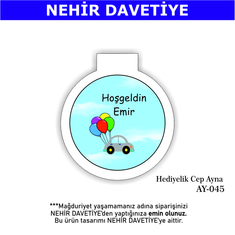 YENİ DOĞAN - HEDİYELİK CEP AYNA - AY-045