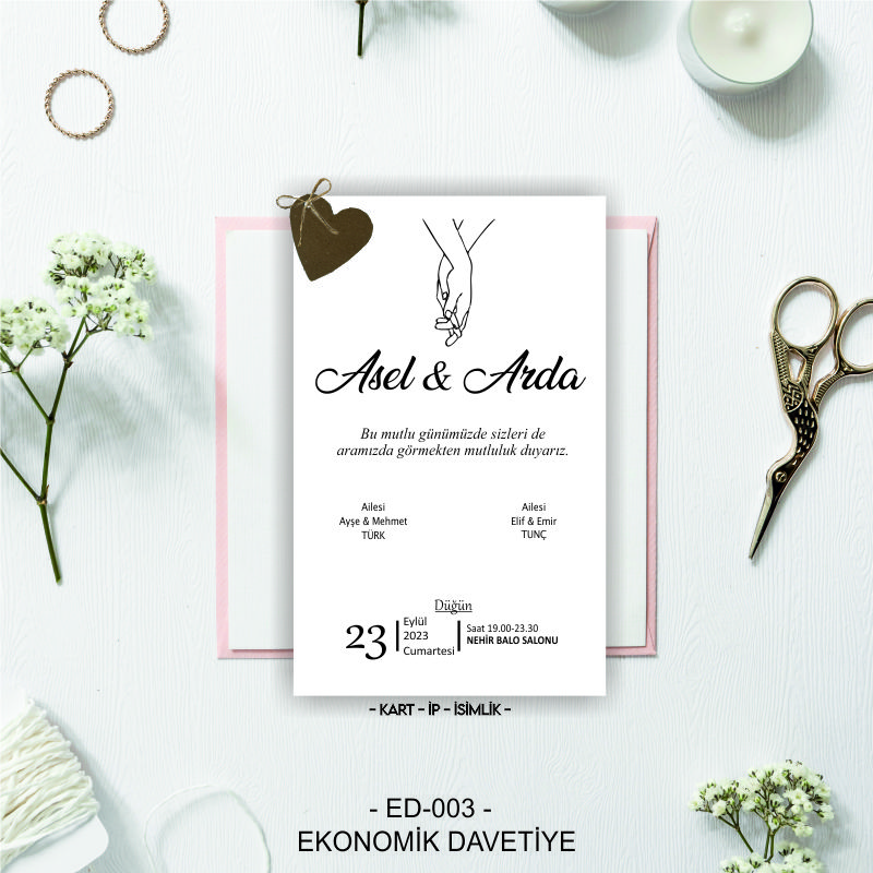 1000 ADET DAVETİYE - (ED-003)