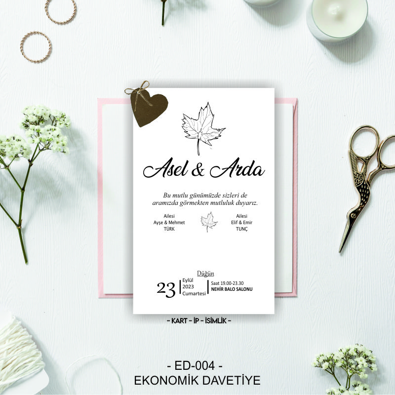 1000 ADET DAVETİYE - (ED-004)