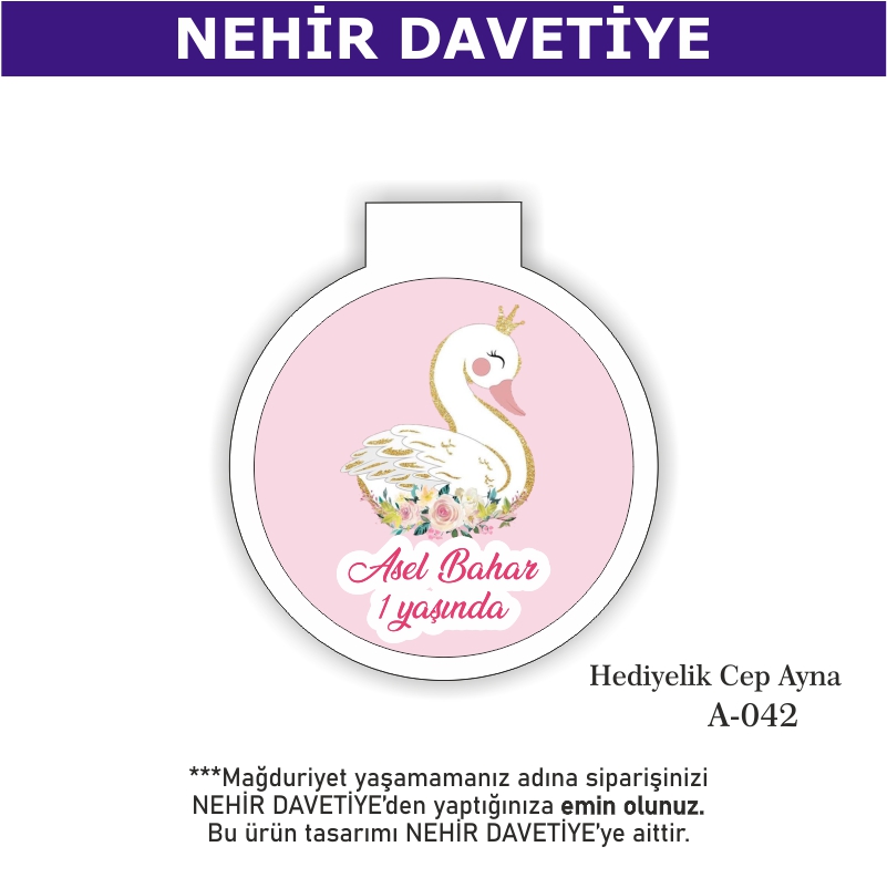 DOĞUM GÜNÜ - HEDİYELİK CEP AYNA - A-042