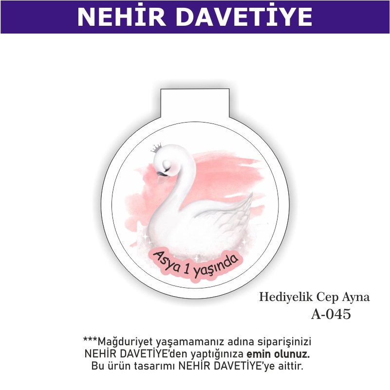 DOĞUM GÜNÜ - HEDİYELİK CEP AYNA - A-045