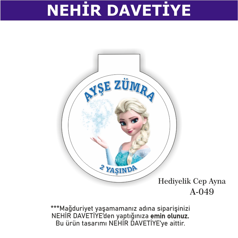DOĞUM GÜNÜ - HEDİYELİK CEP AYNA - A-049