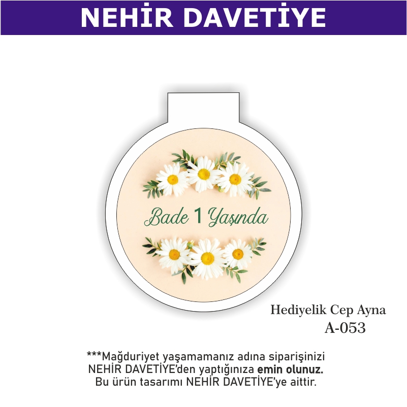 DOĞUM GÜNÜ - HEDİYELİK CEP AYNA - A-051