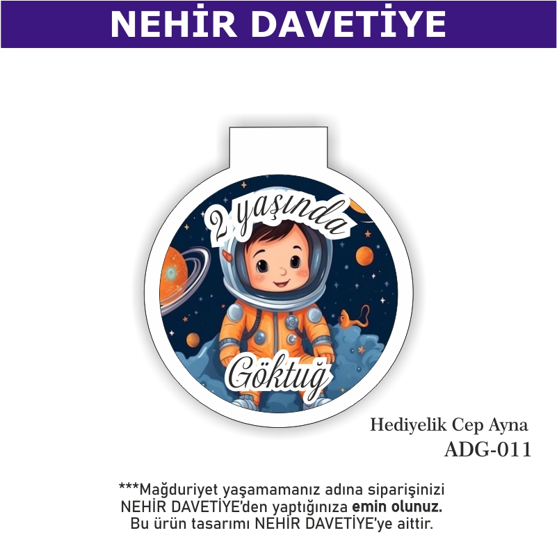 DOĞUM GÜNÜ - HEDİYELİK CEP AYNA - ADG-011