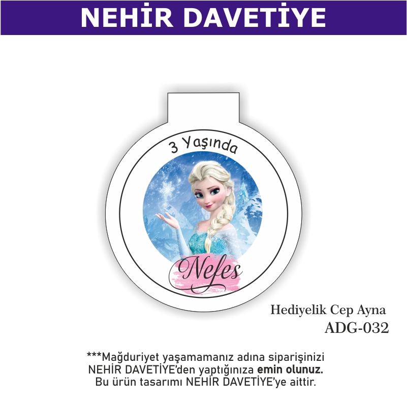 DOĞUM GÜNÜ - HEDİYELİK CEP AYNA - ADG-032